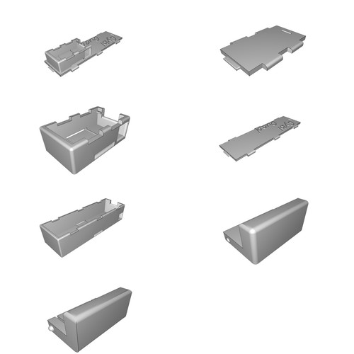 Custodia batterie impilata per - custodia,